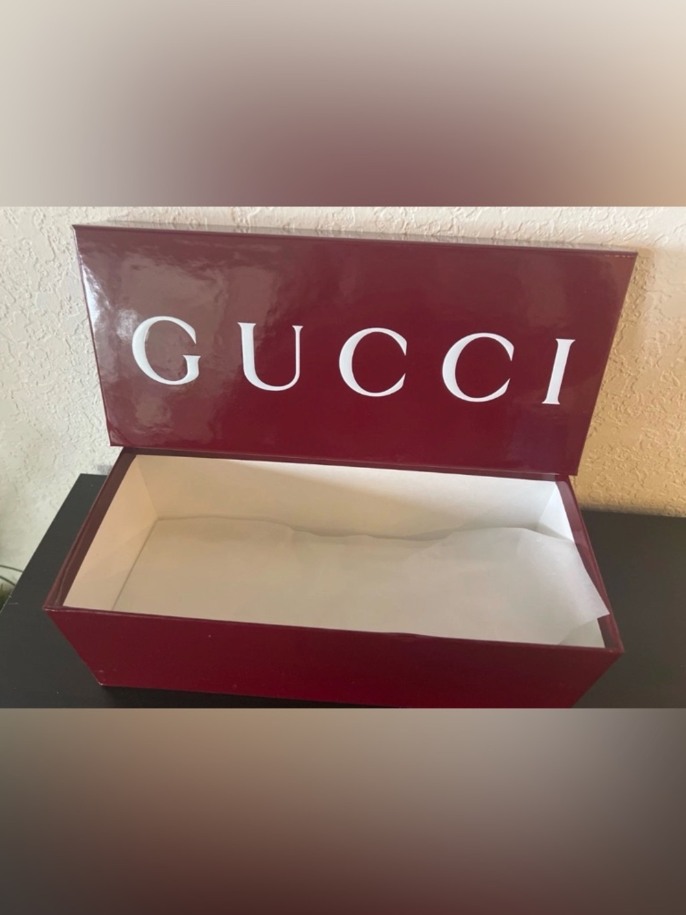 Brand New Gucci Shoe Box with Dust Bags